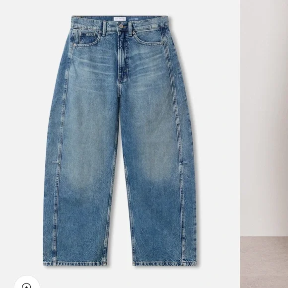 $179 Good American Good Extreme Barrel Relaxed Jeans NWT - Picture 3 of 12